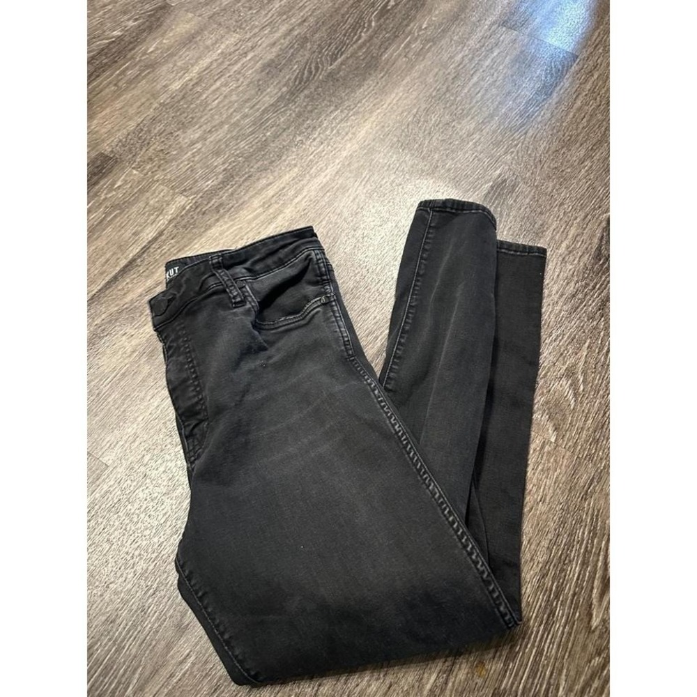 KUT from the Kloth Womens Size 10 Black Skinny High Rise Stretch Denim Jeans